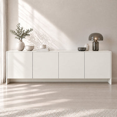 Chalk matte interieurfolie op dressoir in woonkamer
